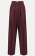 Âme antwerp michel wide pleated pants plum